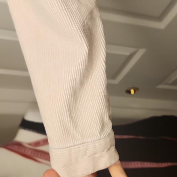 FOREVER 21 Women's Cream Button Front Corduory Jacket Size S - Picture 7 of 16